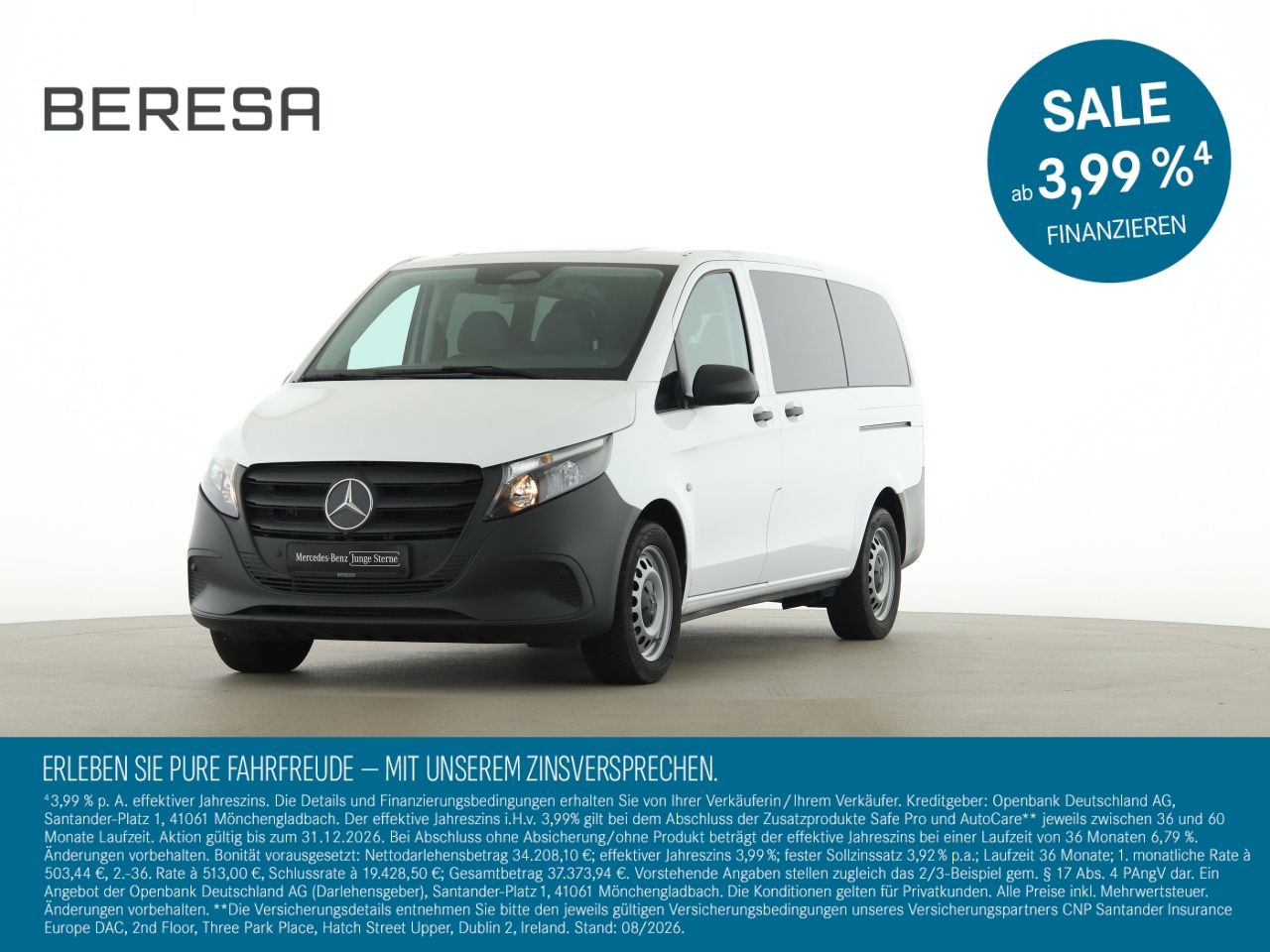 Mercedes-Benz Vito 114 CDI Tourer Lang 9 Sitzer Kamera