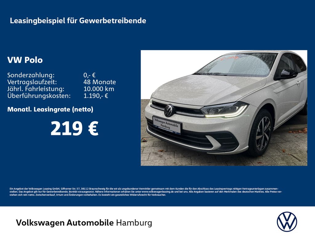 Volkswagen Polo Life 1,0 l TSI OPF 70 kW (95 PS) 5- Gang