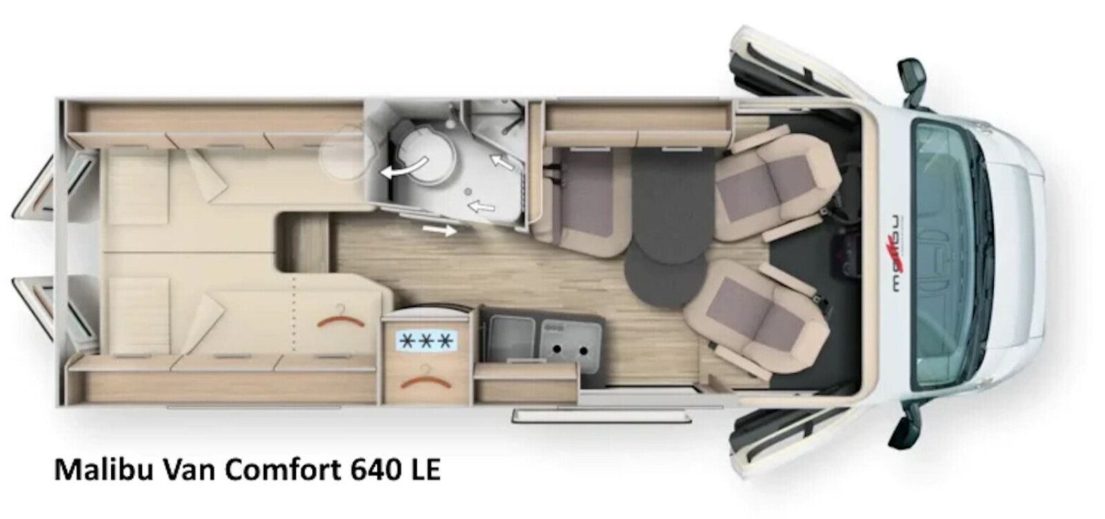 Fahrzeugabbildung Malibu Van comfort 640 LE ChassisPlus,Pioneer,PaketAufb