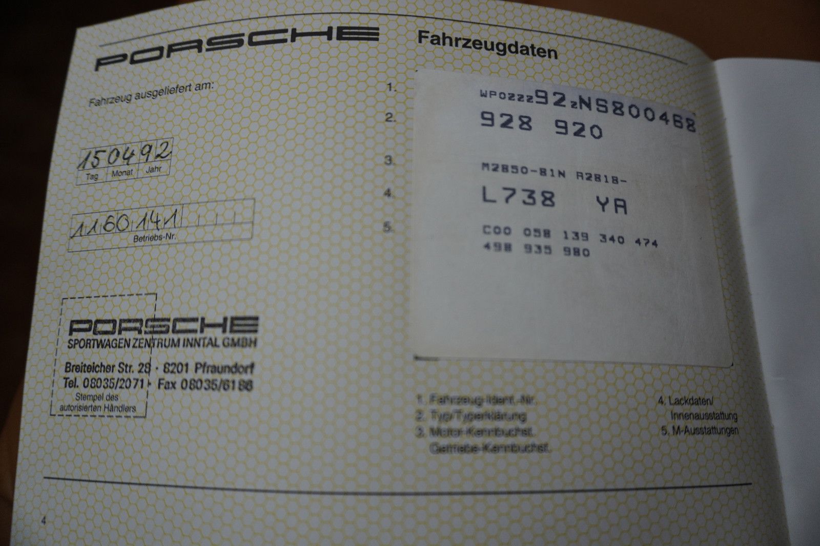 Fahrzeugabbildung Porsche 928 GTS