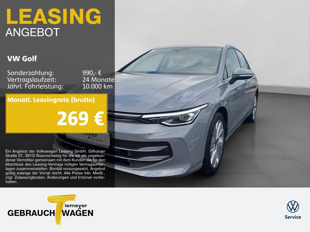 Abbildung Leasingangebot Volkswagen Golf 1.5 TSI eHybrid STYLE NAVI KAMERA HuD SITZH