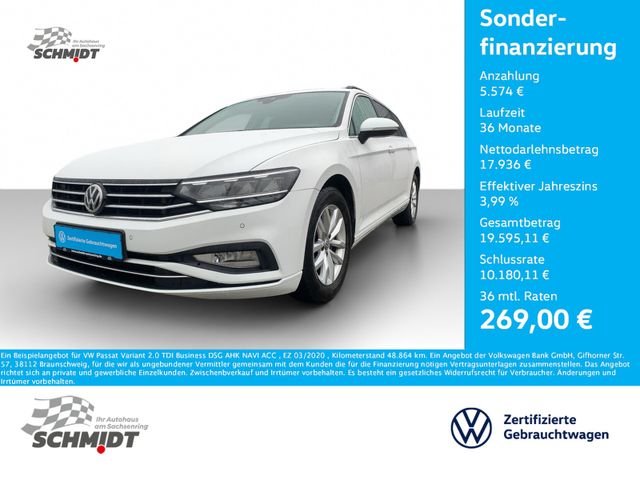 Volkswagen Passat Variant 2.0 TDI Business DSG AHK NAVI ACC