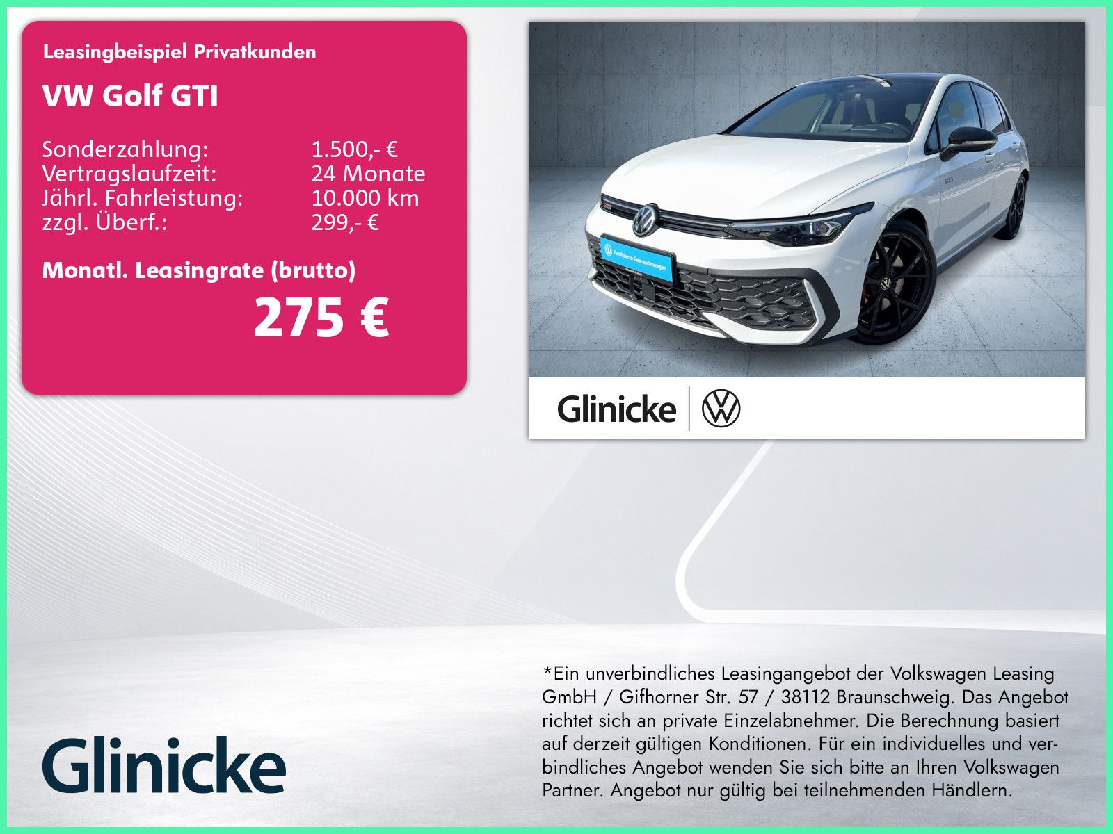 Volkswagen Golf GTI DSG Black/Matrix/Nav/360/ACC/Keyless/19