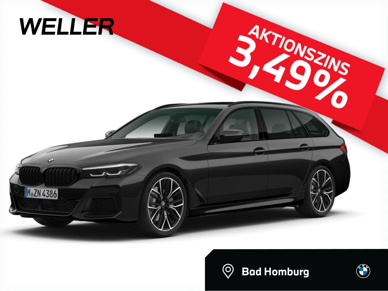 BMW 540d xDr T M Sport B&amp;W,Pano,AHK,DAPro,HUD,Memory