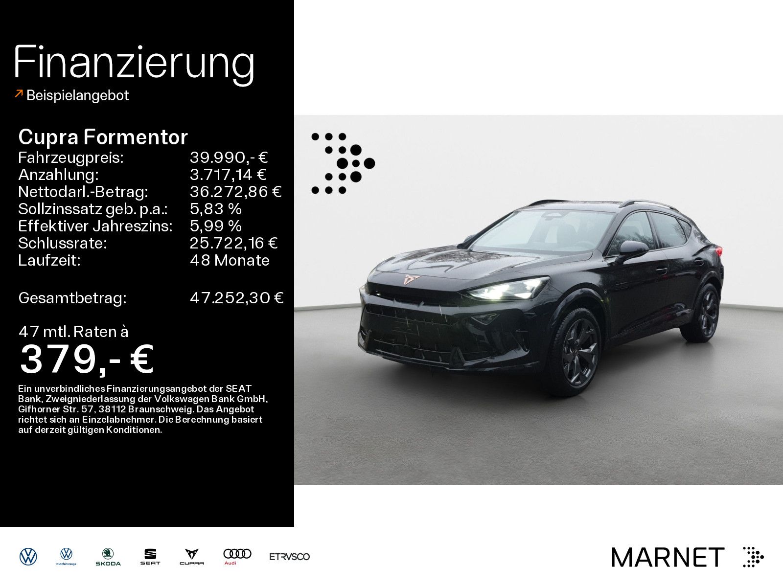 Cupra Formentor 2.0 TSI 150 kW (204 PS) *EDGE*Sennheis