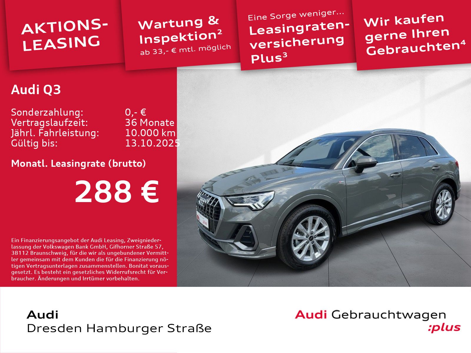 Audi Q3 35 TFSI S line LED Navi AHZV S tronic