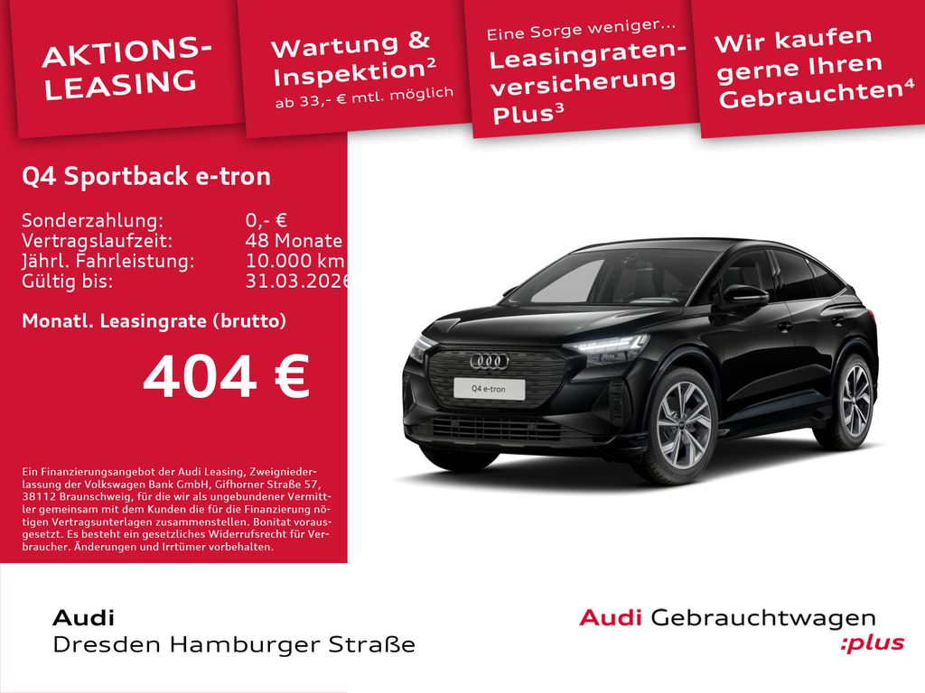 Q4 Sportback e-tron 35 125 kW AHZV Matrix LED