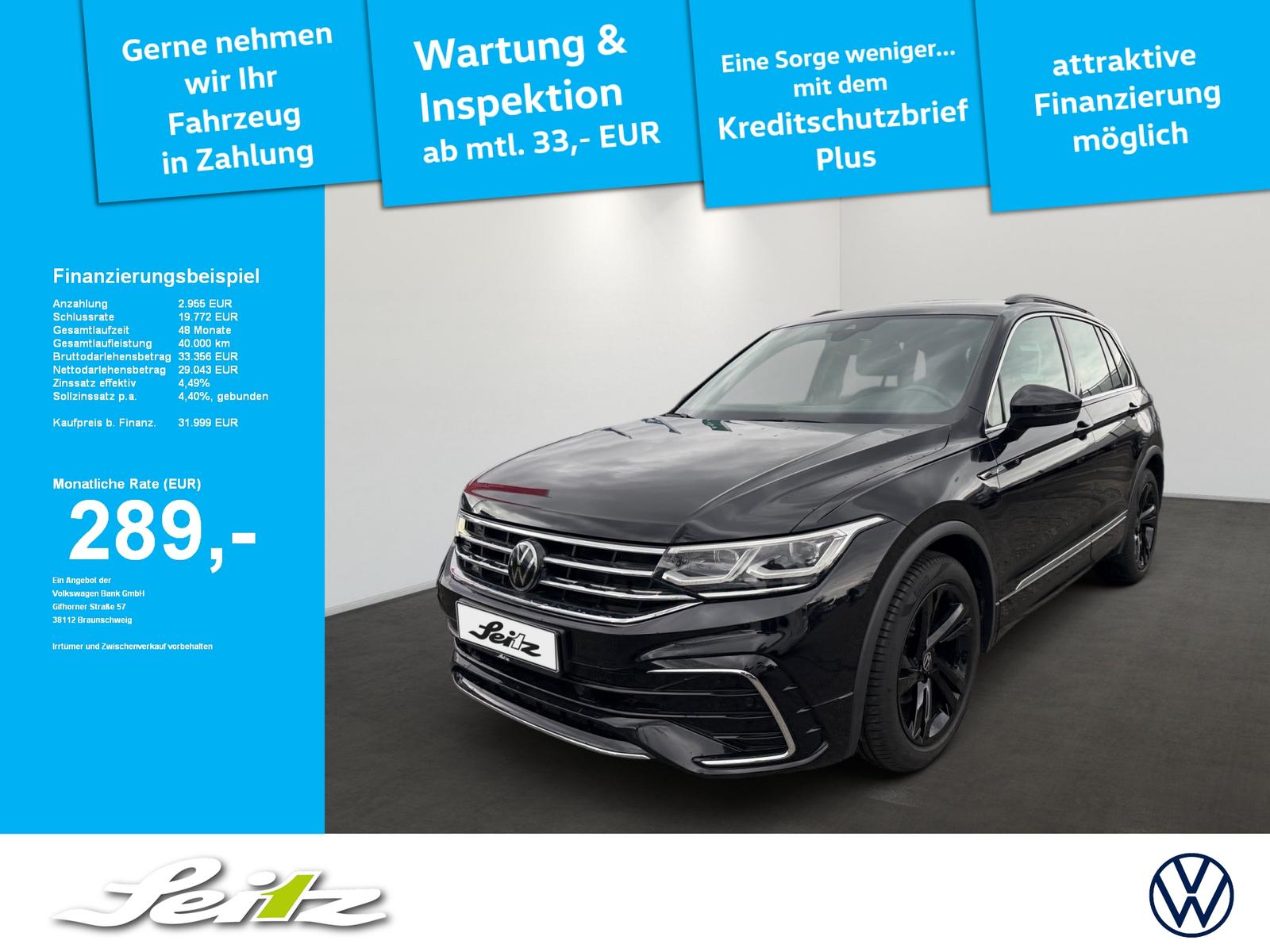 Volkswagen Tiguan 2.0 TDI 4M R-Line *AHK*MATRIX*PDC*NAVI*