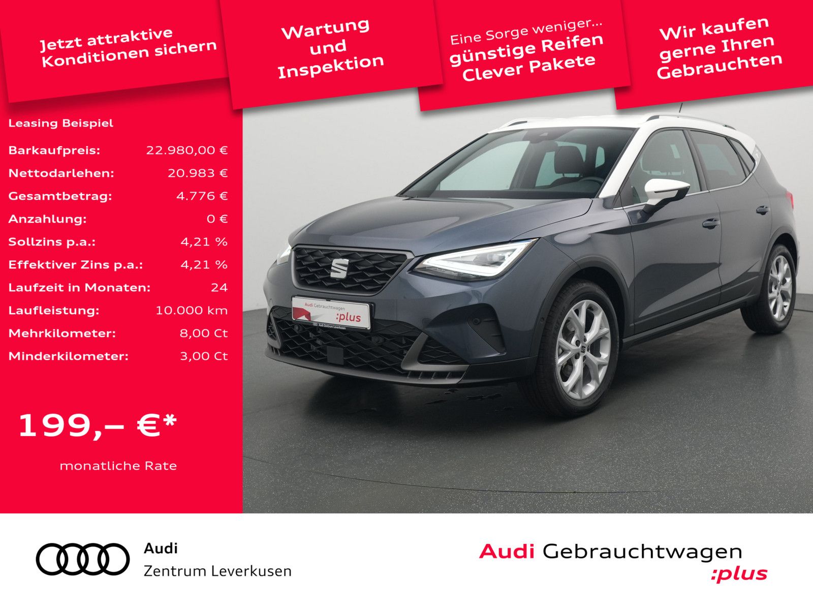 Seat Arona 1.0 TSI FR DSG NAVI VIRT KAMERA ACC LED