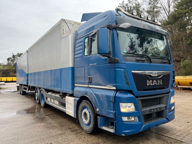 MAN TGX 26.440 EURO 6 LENKACHSE + TANDEMANHÄNGER