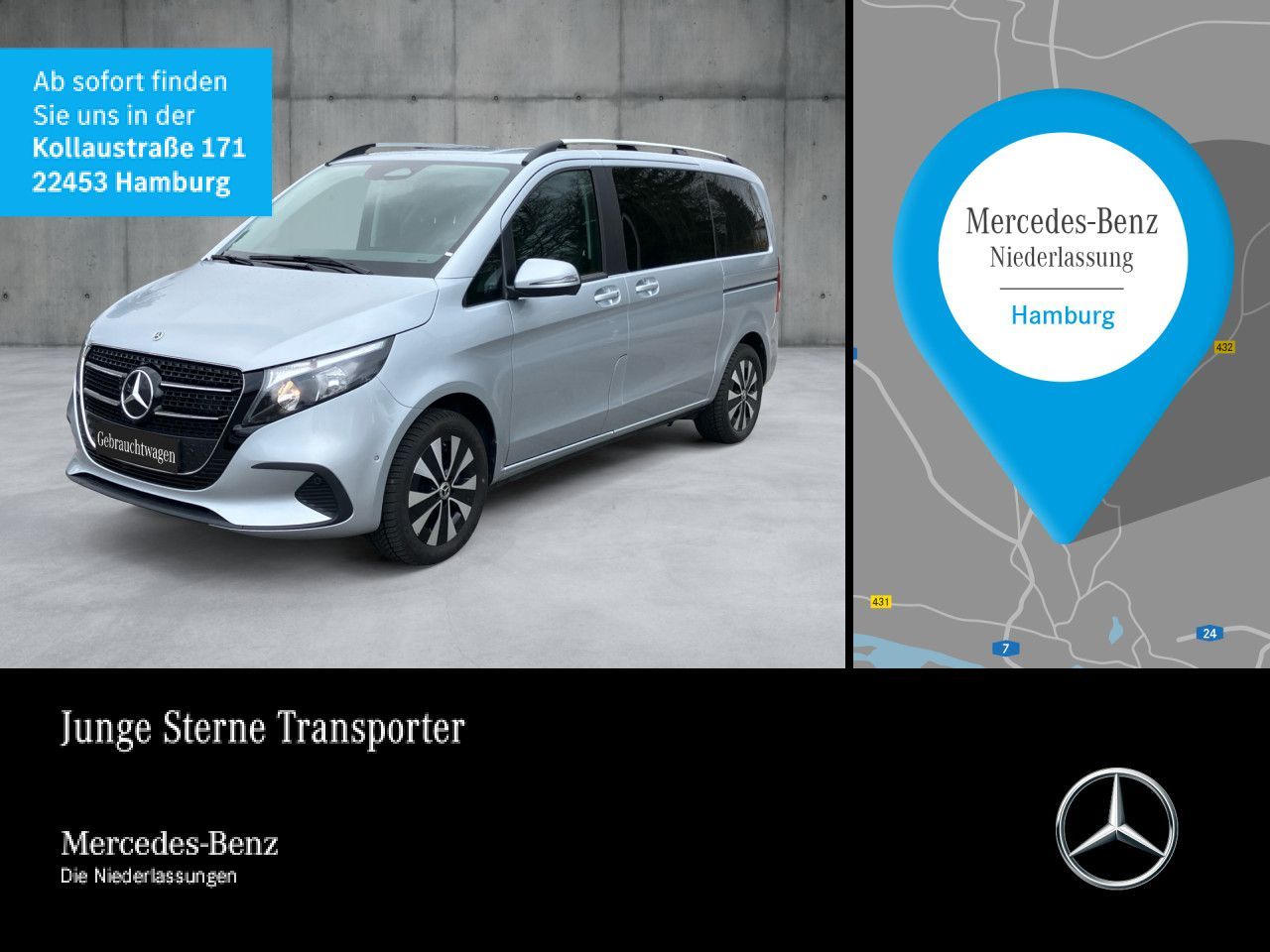MERCEDES-BENZ V 220 d Kompakt 9G+AHK+Navi+DIS+Klima+SitzHZ