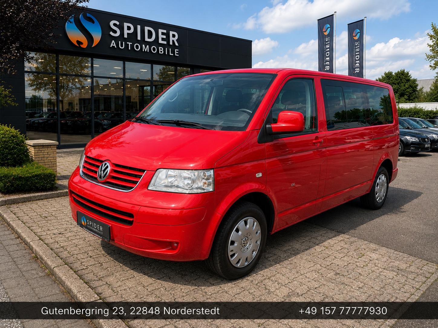 Volkswagen T5 Transporter Bus Caravelle lang 9 Sitzer AC