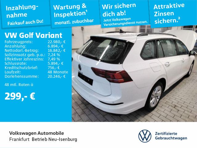 Volkswagen Golf VIII Variant 1.5 TSI Life FrontAssist ACC D