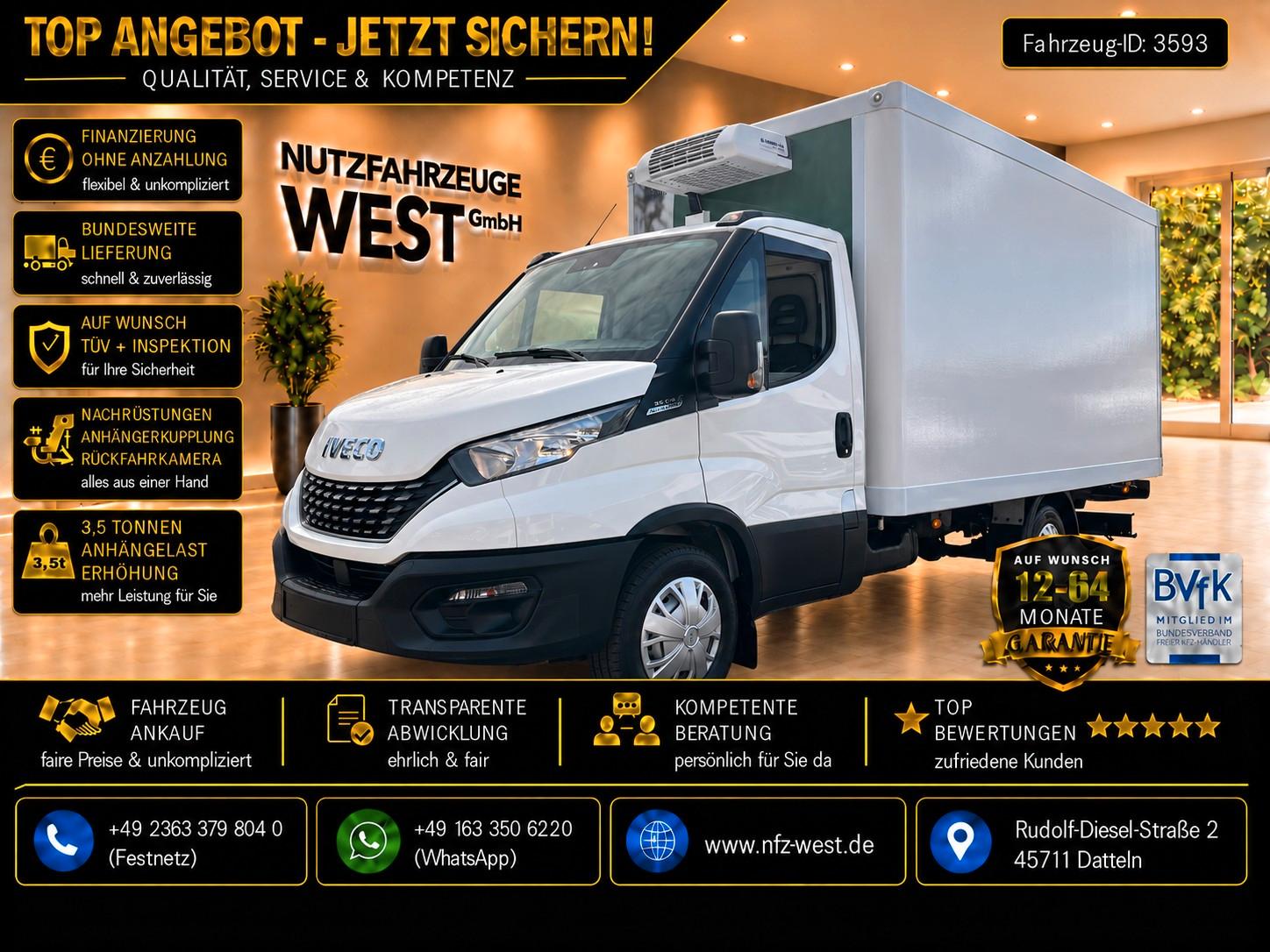 Iveco Daily 35s14 Tiefkühlung Kühlkoffer TK V200 Max*