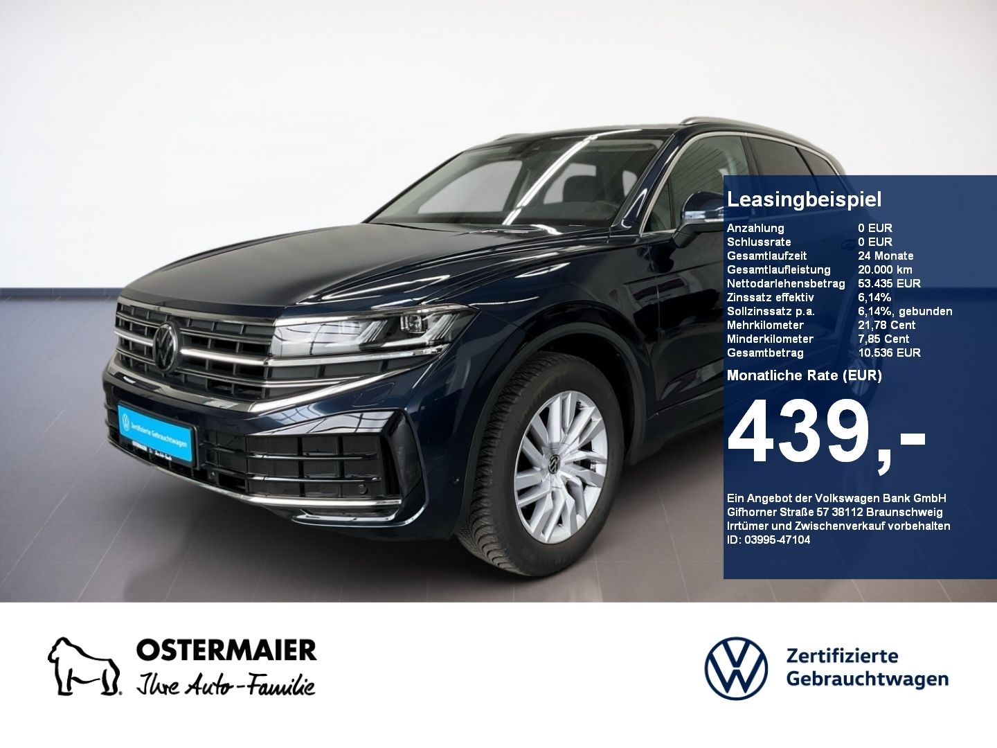 Volkswagen Touareg ELEGANCE 3.0TDI 231PS NP.92T ACC.AHK.LUF
