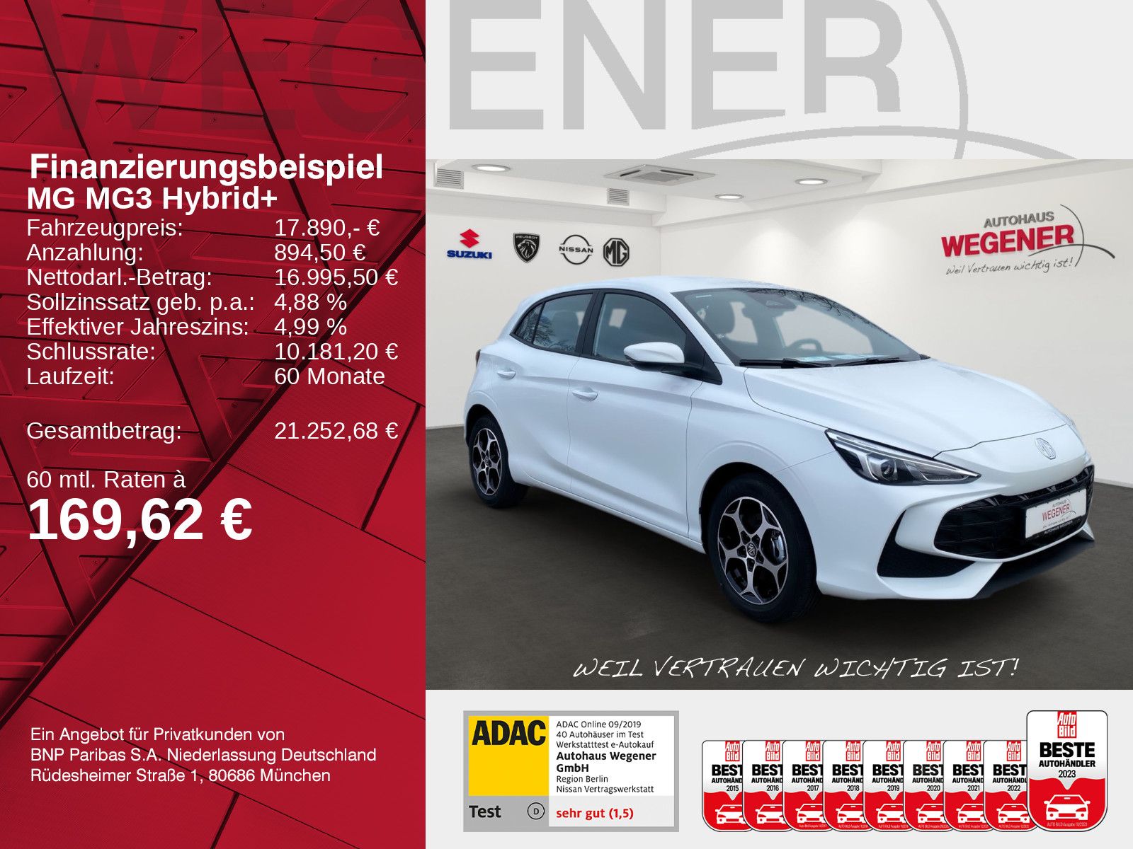 MG3 Hybrid+ Comfort Kamera/Carplay/16''/el+beh.  imagem 2