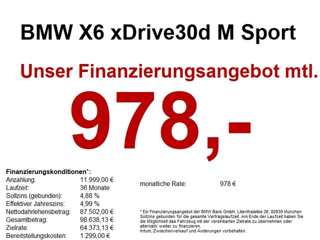 BMW X6 xDrive30d M Sport *Sonderaktion*