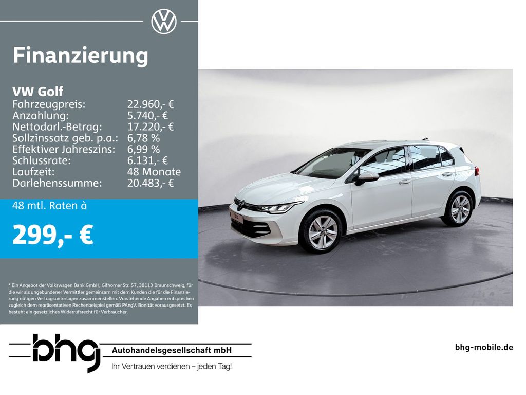 Volkswagen Golf 1.5 TSI Life *EINPARKHILFE*ACC*LED*