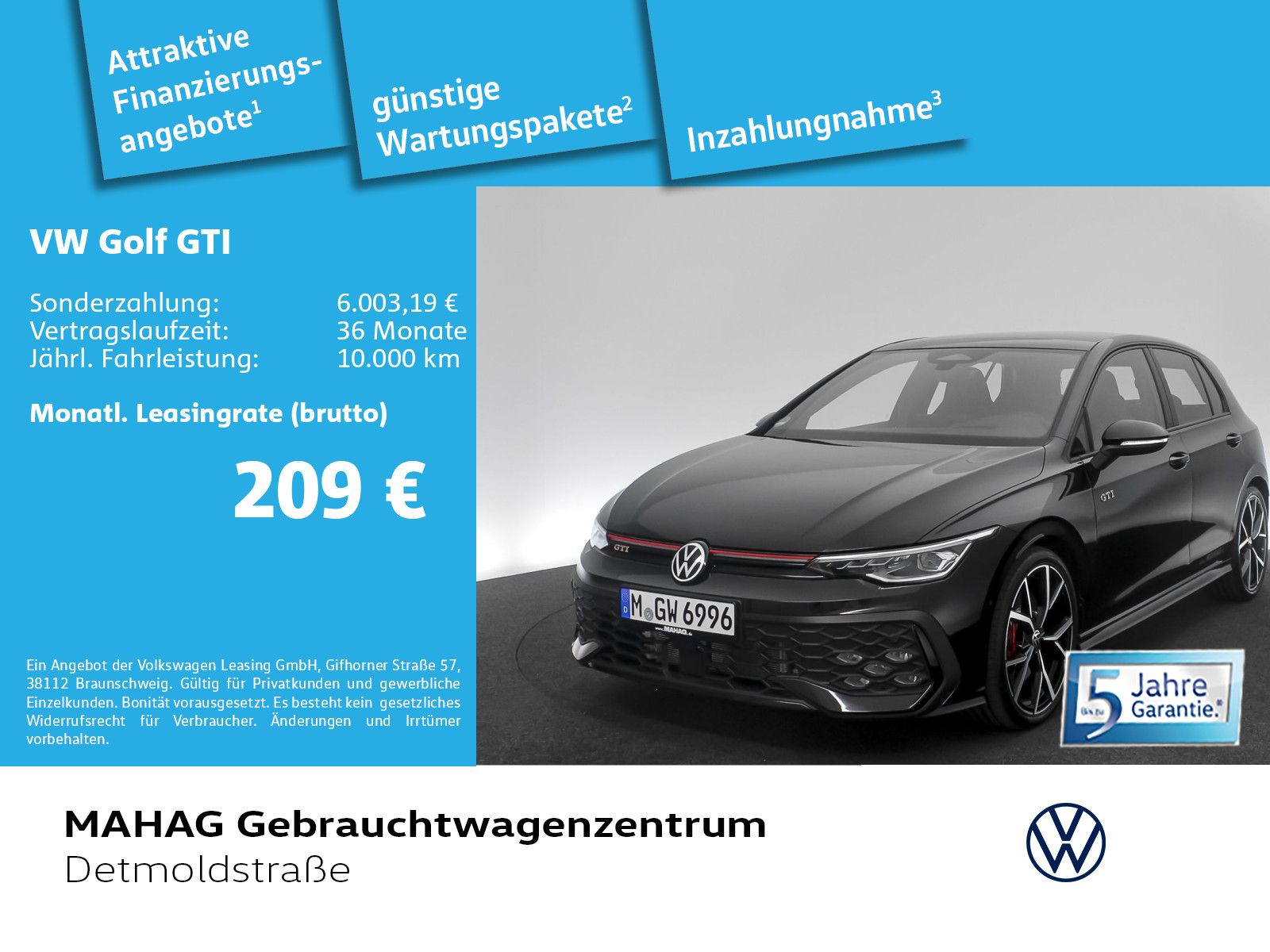Volkswagen Golf VIII GTI 2.0 TSI AHK LED Navi HuD Pano Par foto 2