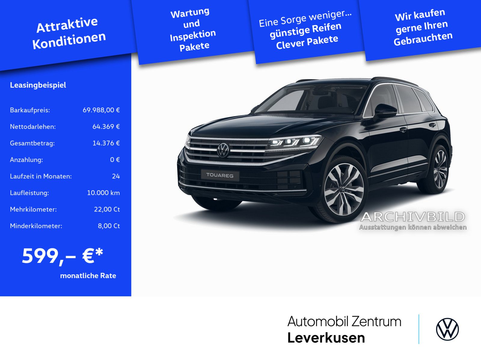 Volkswagen Touareg Elegance STANDHZ LEDER LUFT AHK MATRIX