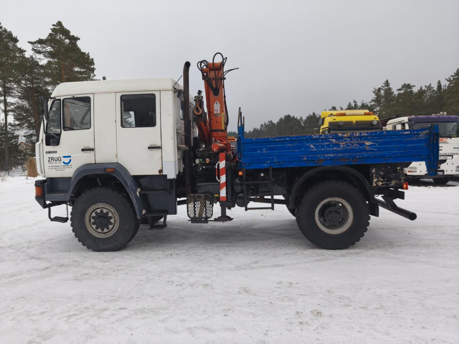MAN 18-224 4x4 crane Atlas 80.1 Manual 7 sitz