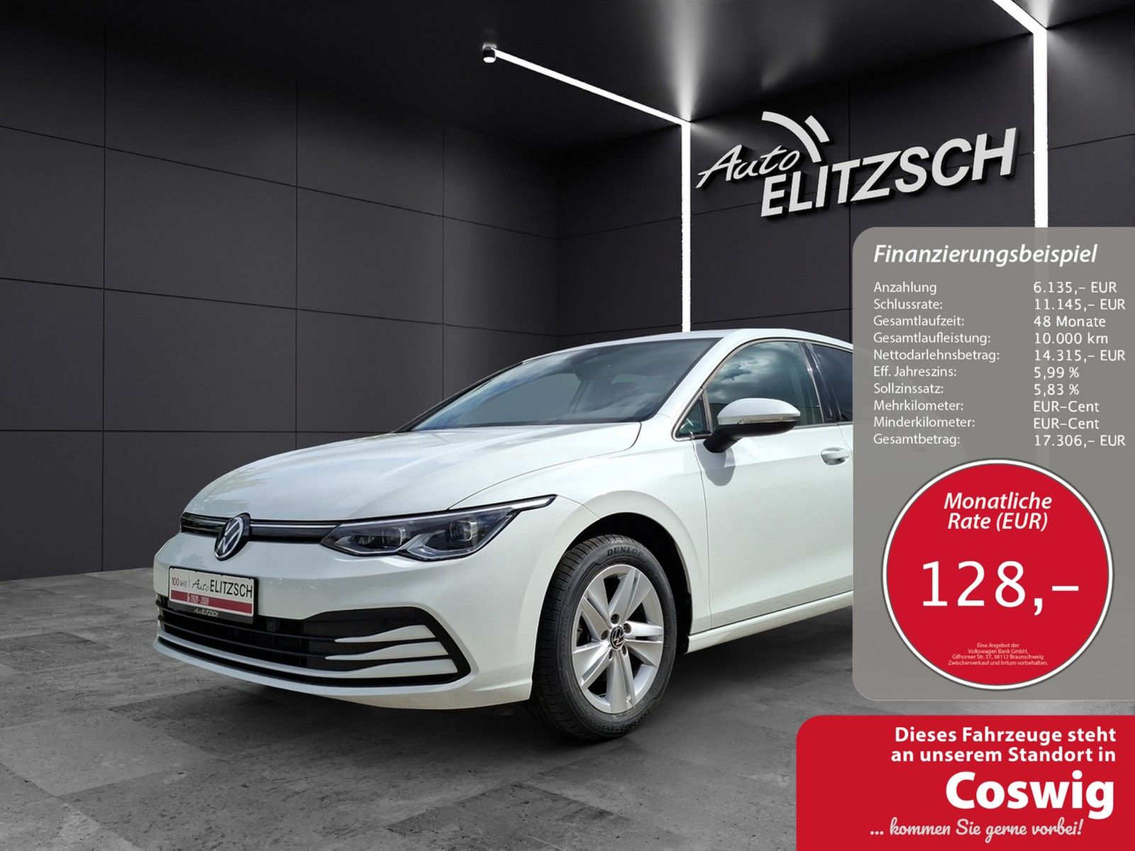 Fahrzeugabbildung Volkswagen Golf VIII TSI DSG MatrixLED Kamera ACC