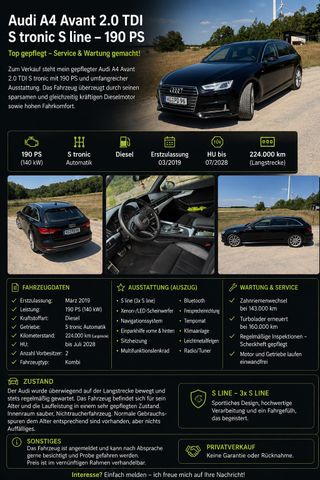 AUDI A4 2.0 TDI 140kW S tronic sport Avant sport