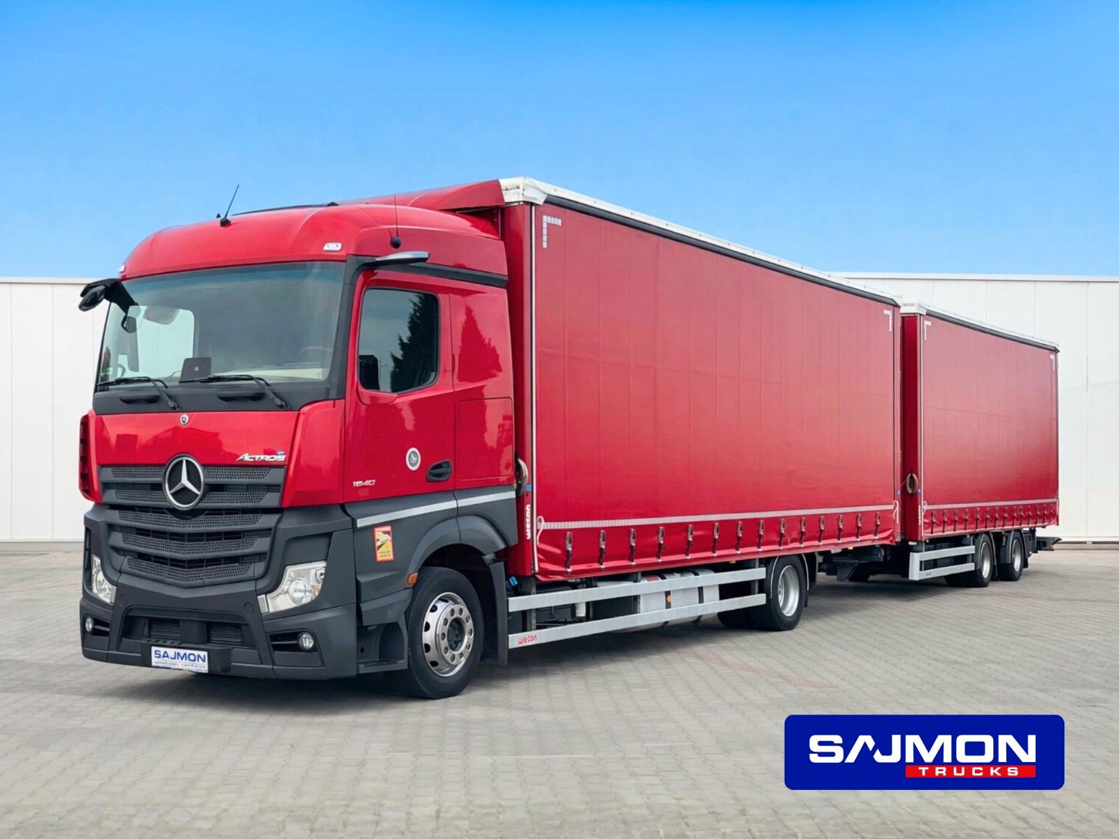 Mercedes-Benz Actros 1840 2 x 770 komplet 38 palet tandem jumb