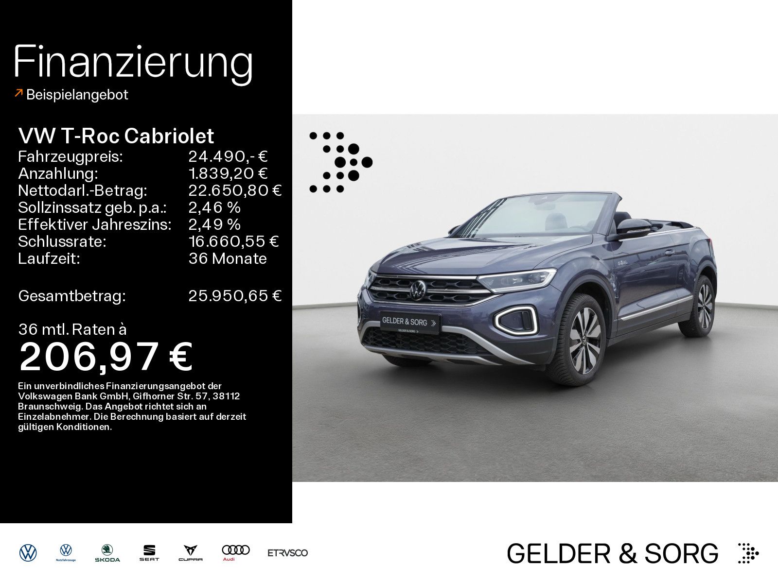Volkswagen T-Roc Cabriolet 1.0 TSI Goal*RFK*LED*ACC*Digital