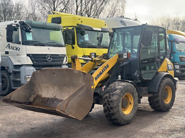 Komatsu WA70-6 Schnellwechsler-Loeffel-Gabel