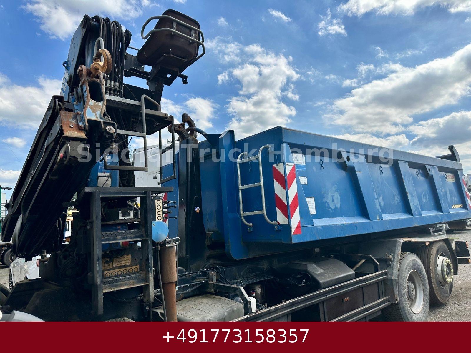 Mercedes-Benz Kran HMF 1323K3-Meiller Abrollkipper-Mulde 14m3