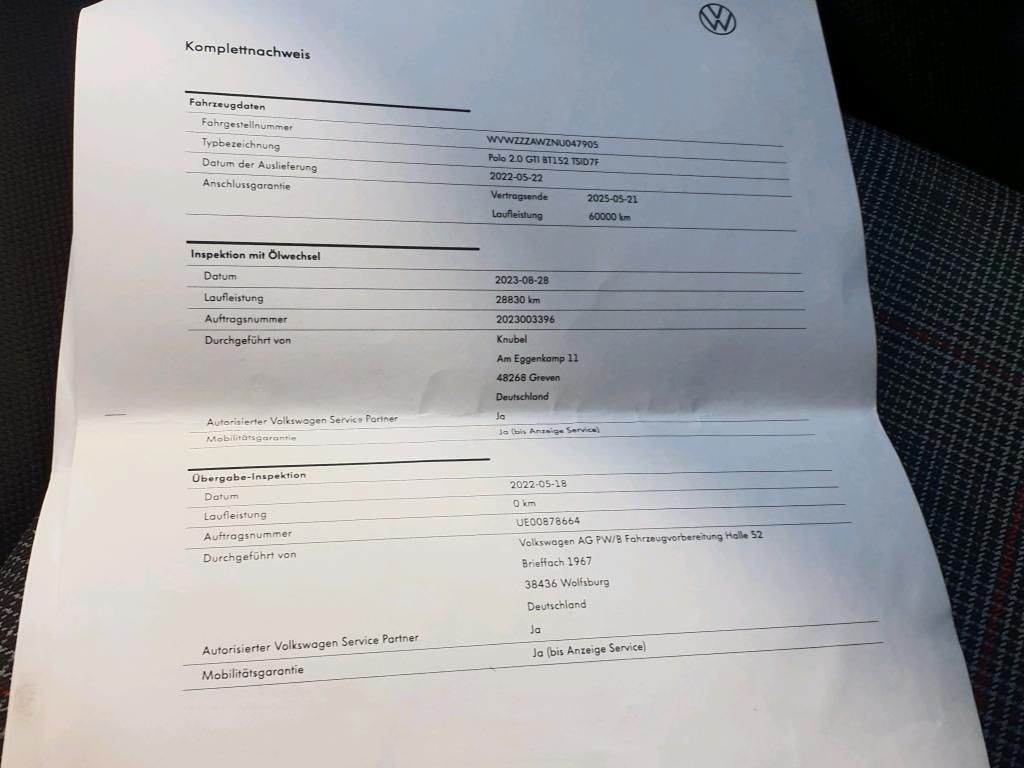 Volkswagen Polo GTI 2.0 TSI 152kW DSG PDC*Klima*Tempo*SH
