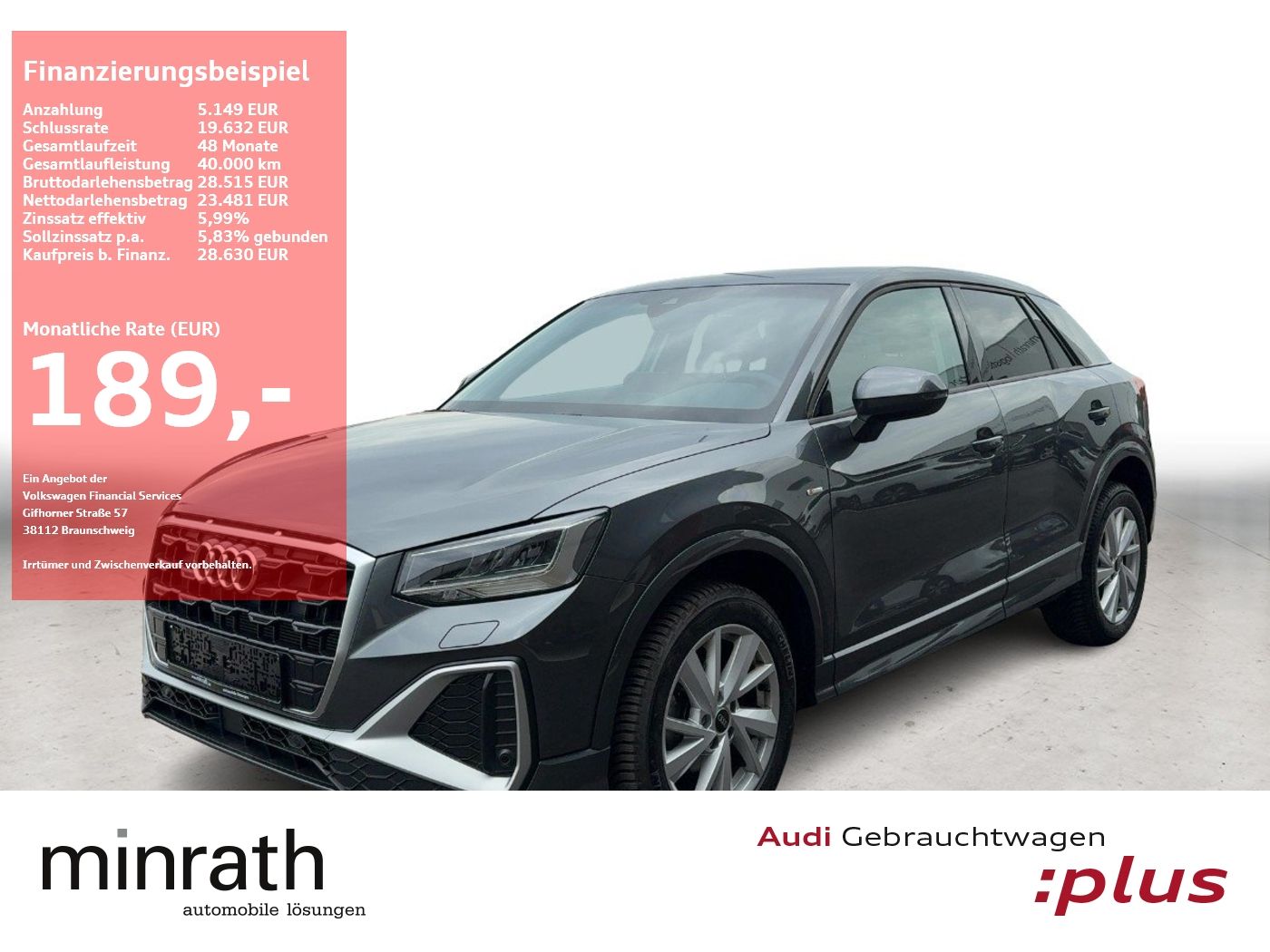 Audi Q2 30 TDI S-Line APP+VIRT+LED+PDC+Facelift