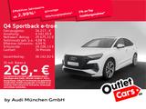 Audi Q4 Sportback 50 e-tron qu. S line Pano/AHK/HuD/A - weiße Audi Q4 e-tron