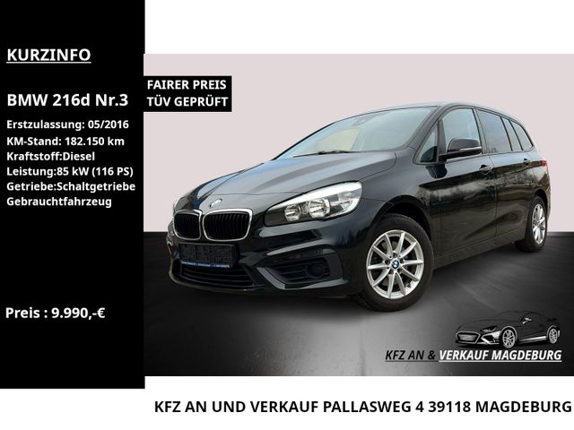 BMW 216 Gran Tourer 216d Sport Line /E3