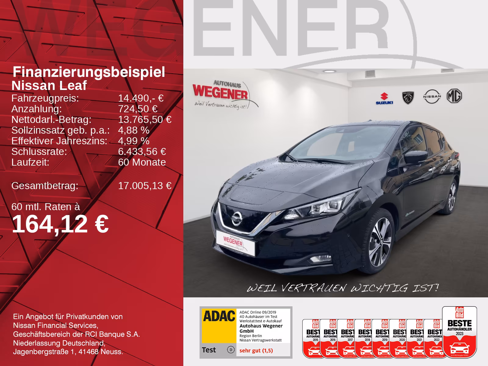 Nissan Leaf  Tekna 40 - CAM Sitzheizung Navi