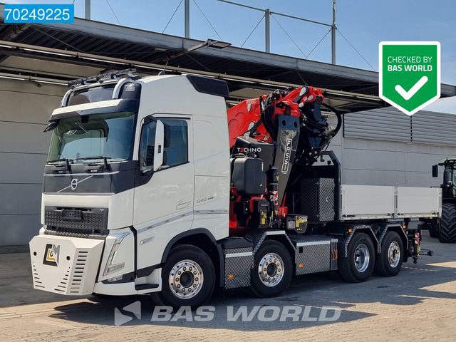 Volvo FH 540 8X2 FASSI 1450R Kran Crane Fifth wheel Li