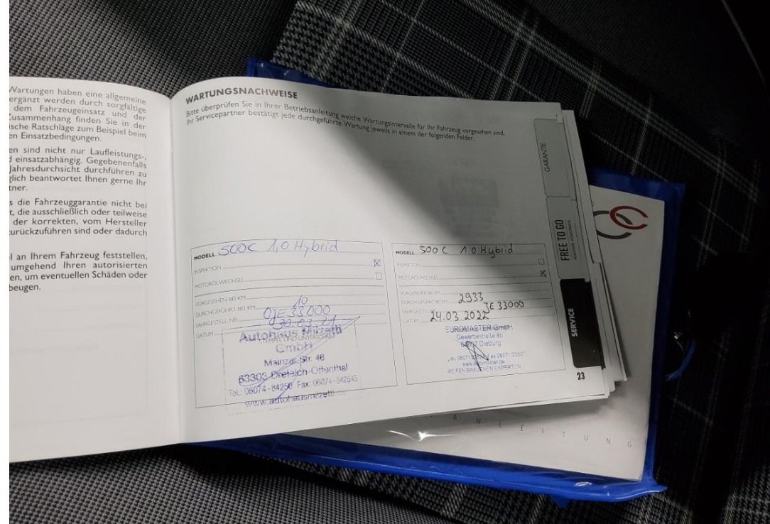 Fahrzeugabbildung Fiat 500 C 1.0 GSE N3 Hybrid Lounge CARPLAY E-VERDECK