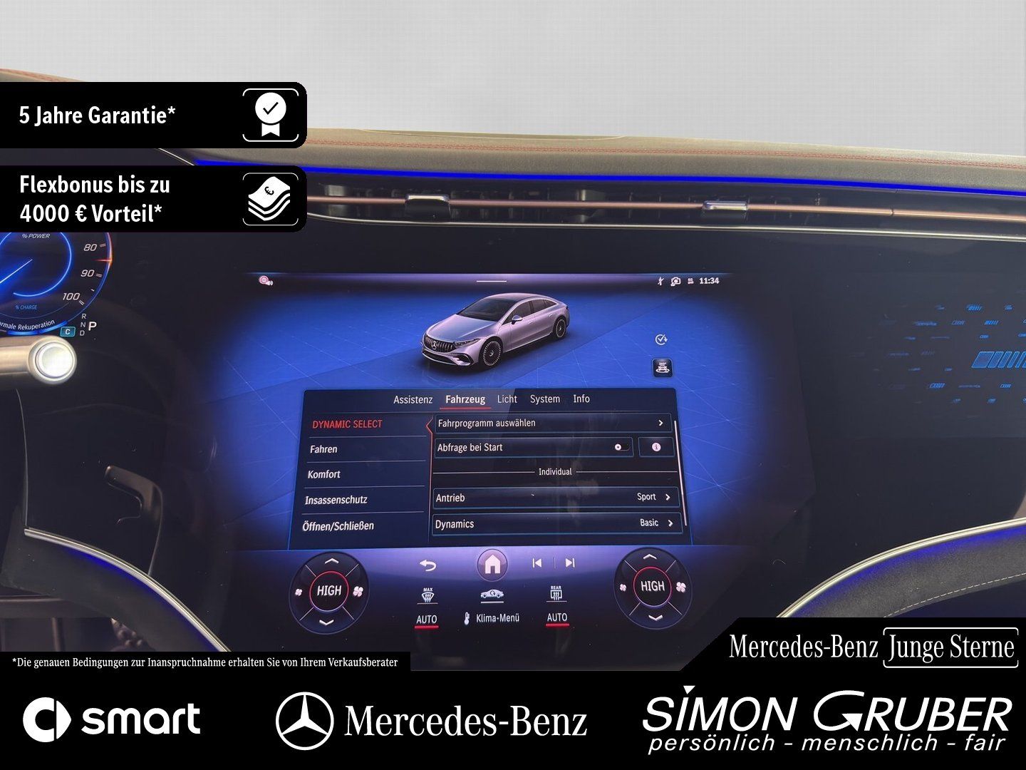 Fahrzeugabbildung Mercedes-Benz EQS 53 4M AMG 4*Massage/Sitzklima Mod 25 118kwh