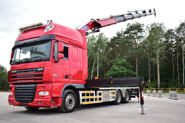 DAF XF 105 6x2 HMF 4020 EURO 5 Crane KRAN