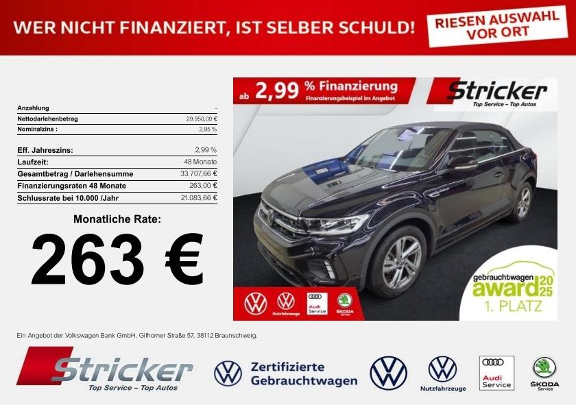 Volkswagen T-Roc Cabriolet R-Line 1.5TSI DSG 263,-ohne Anza