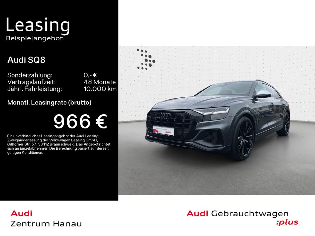 Audi SQ8 V8 TFSI *PANO*AHK*23 ZOLL*B&O*STANDHZG*LUFT*