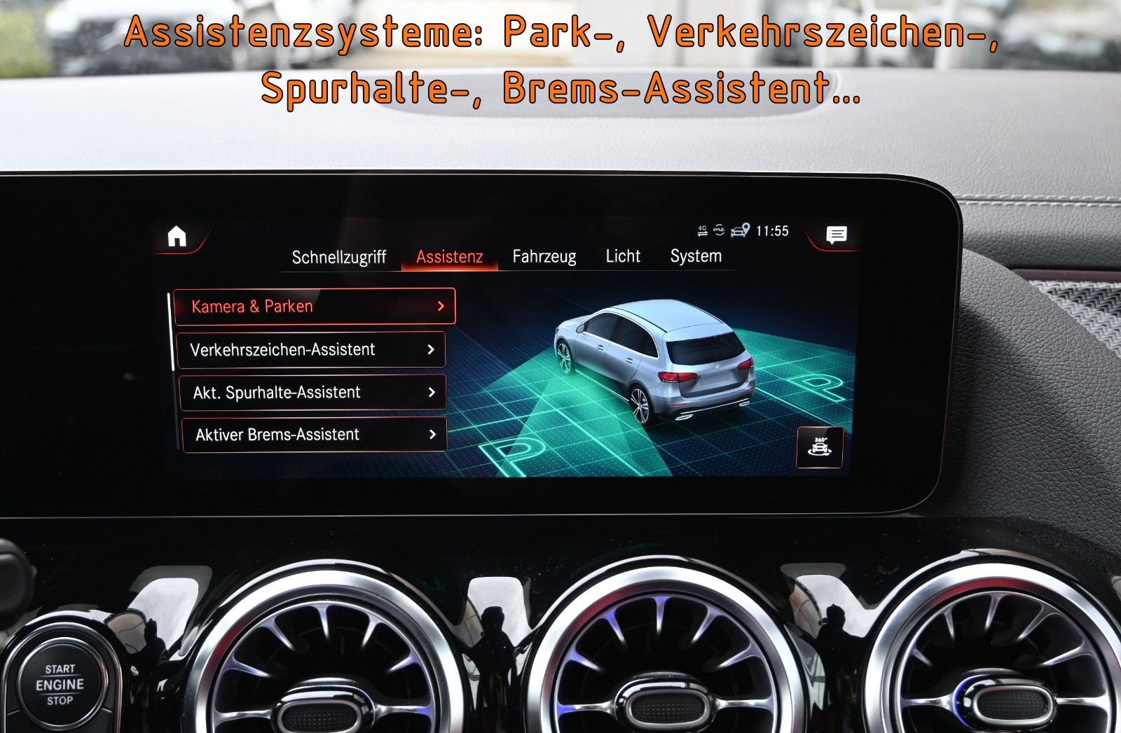 Fahrzeugabbildung Mercedes-Benz B 250 e Hybrid AMG LINE Night °ACC°AHK°360°MEMO°