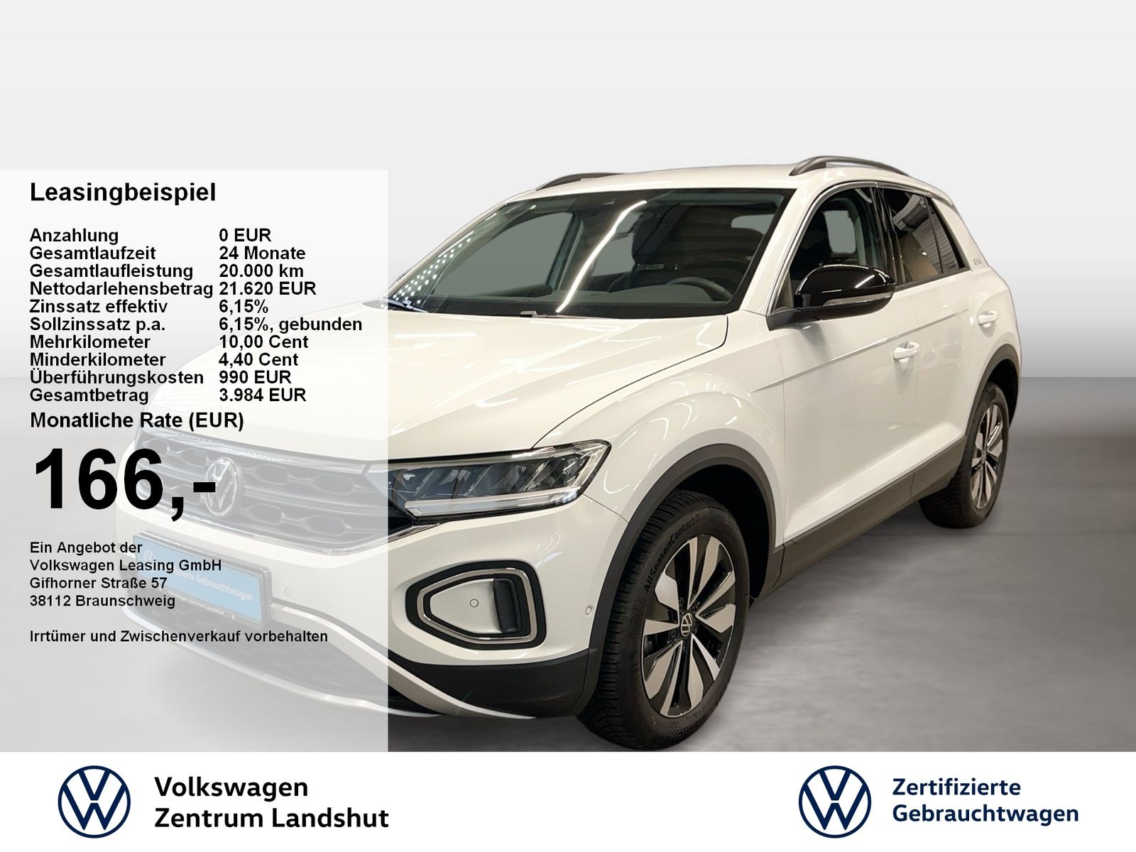 Volkswagen T-Roc 1.0 TSI Life Goal 2xKlima ACC DynLicht LED