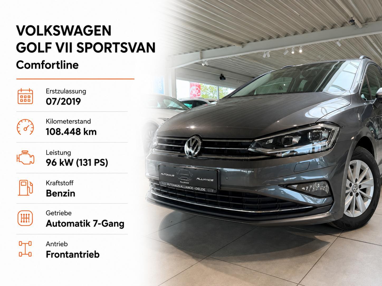 Volkswagen Golf 7 Sportsvan Comfortline