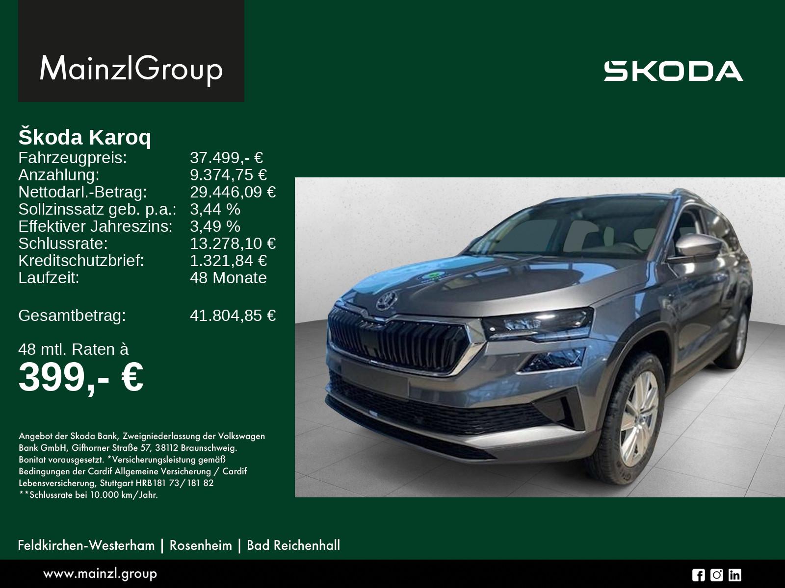 Skoda Karoq Selection 1,5 TSI 110 kW 7-Gang
