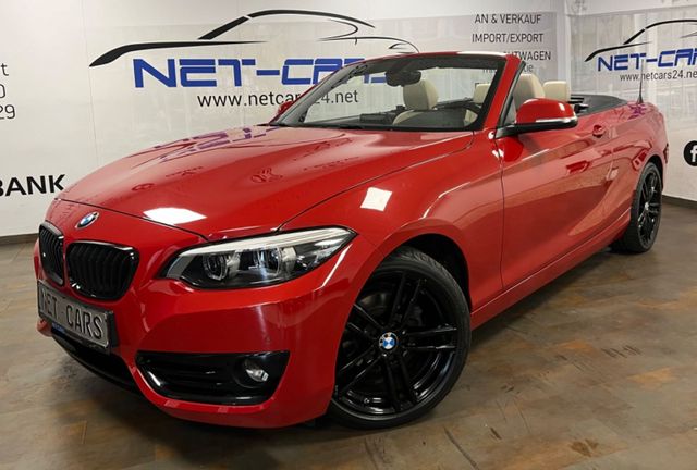 BMW 218d Cabrio Aut.M-Sport Leder-Beige*PDC*NAVi*LED