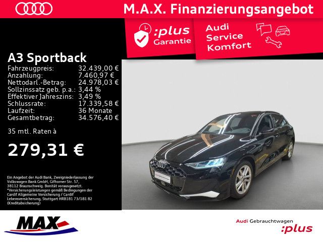 A3 Sportback 35 TDI ADVANCED +KAM+HUD+ACC+SONOS+