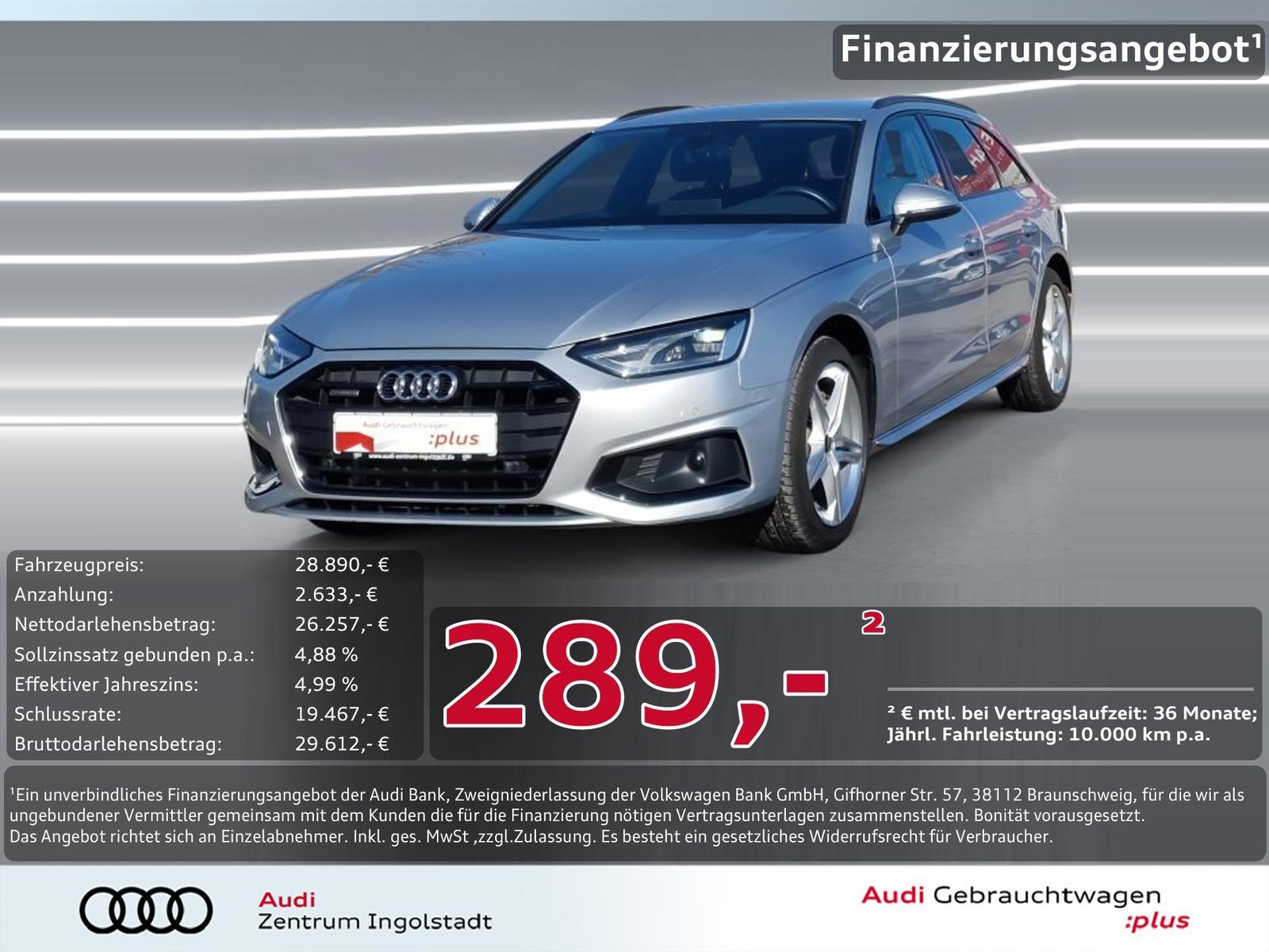 Audi A4 Avant 40 TDI qu KAM. ACC MEMORY NAVI Advanced