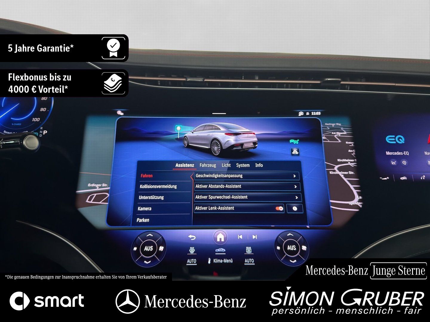 Fahrzeugabbildung Mercedes-Benz EQE 350 4M AMG Hyper Airmatic Massage Mod 2025